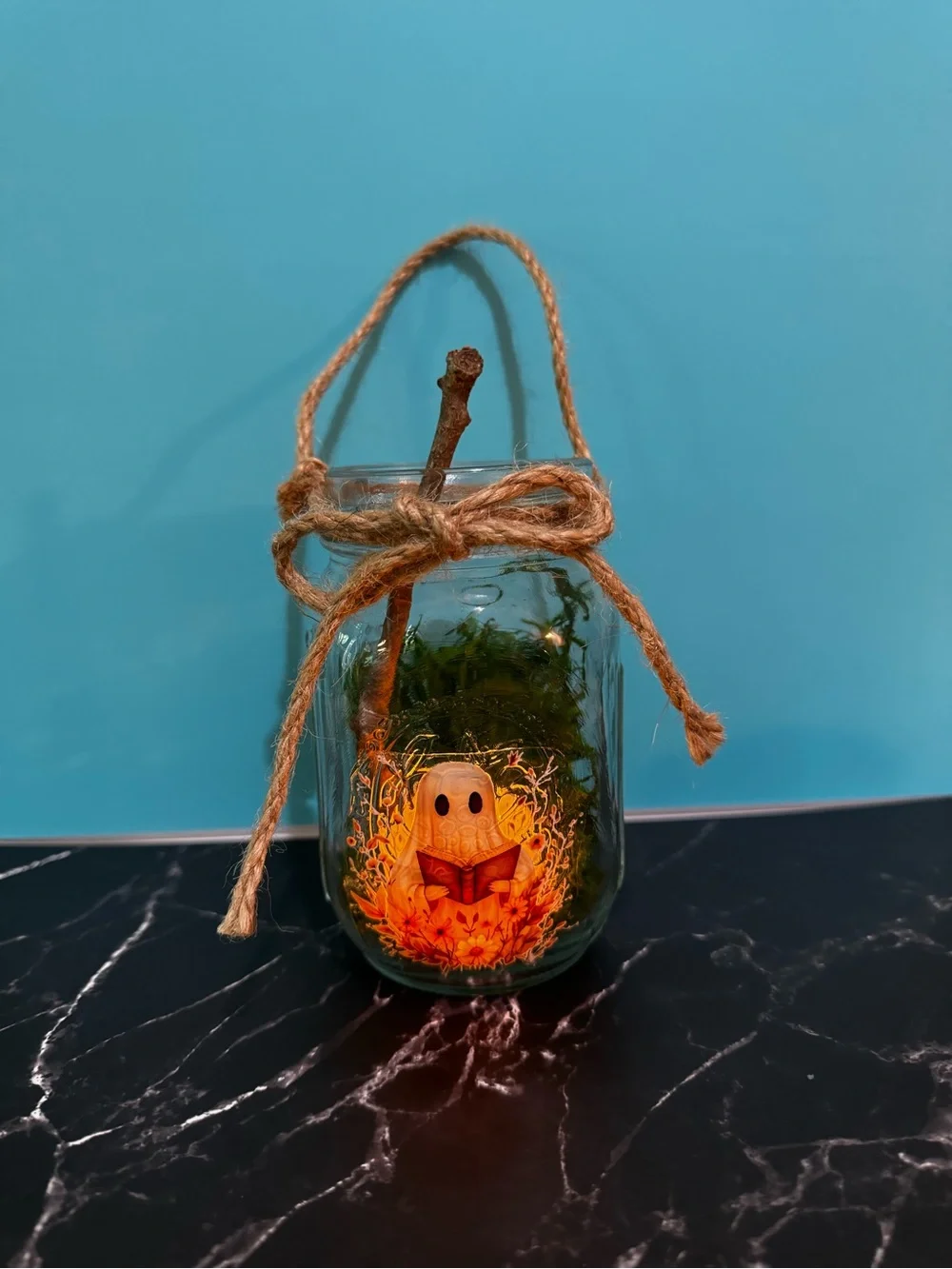 📕 👻 Book Loving Ghost Tea Light Decor